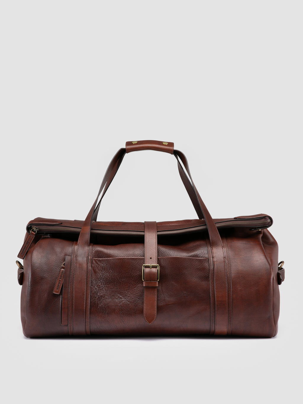 RARE 048 - Borsa Weekender in Pelle Marrone