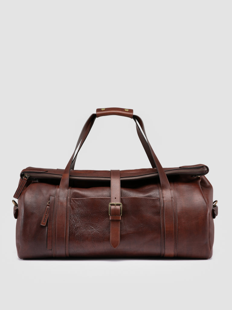 RARE 048 - Borsa Weekender in Pelle Marrone