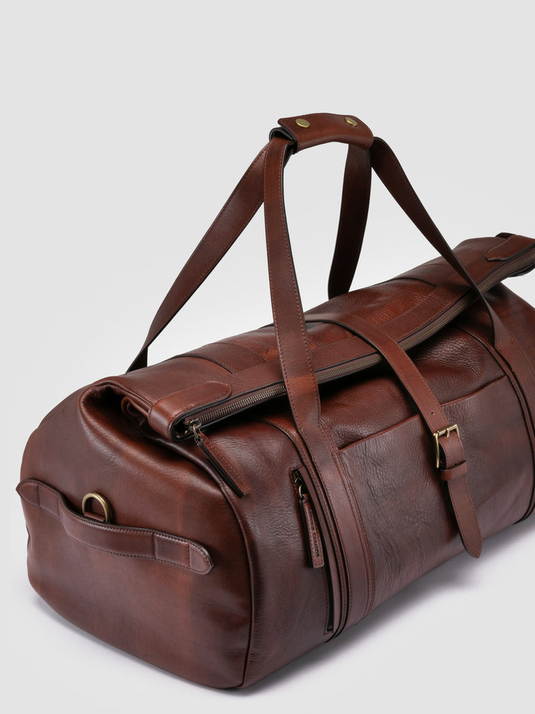 RARE 048 - Borsa Weekender in Pelle Marrone
