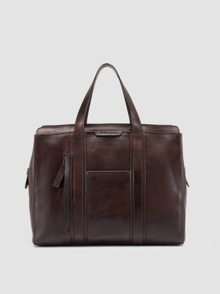 RARE 049 - Borsa Portadocumenti in Pelle Marrone