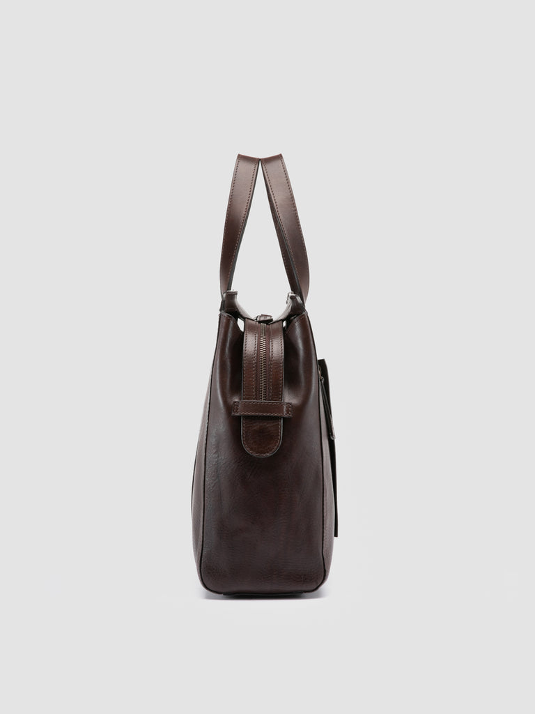 RARE 049 - Borsa Portadocumenti in Pelle Marrone