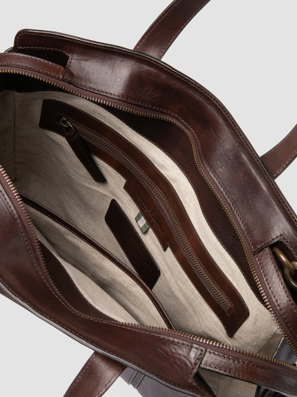 RARE 049 - Borsa Portadocumenti in Pelle Marrone