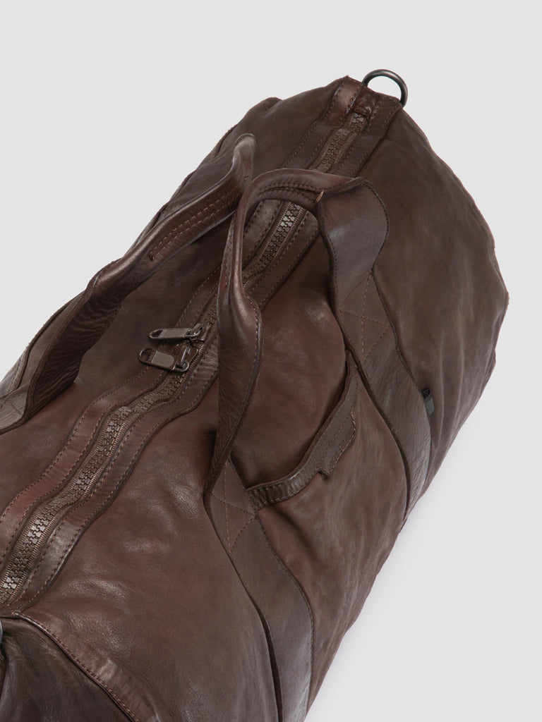 RECRUIT 007 - Brown Leather Travel Bag