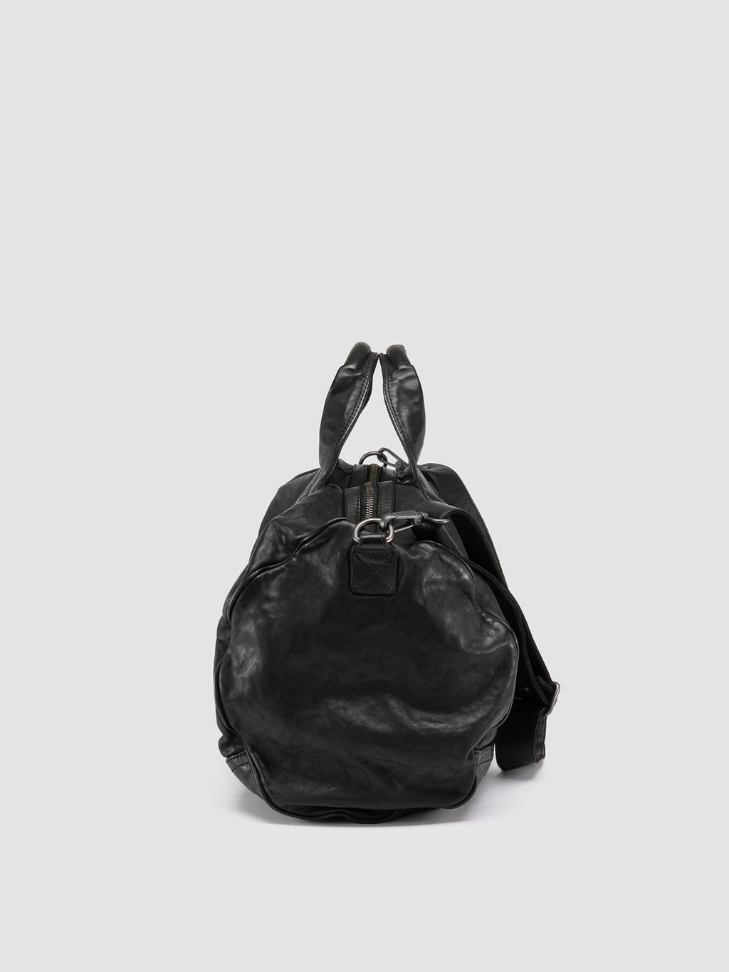 RECRUIT 016 - Borsa da Viaggio in Pelle Nera