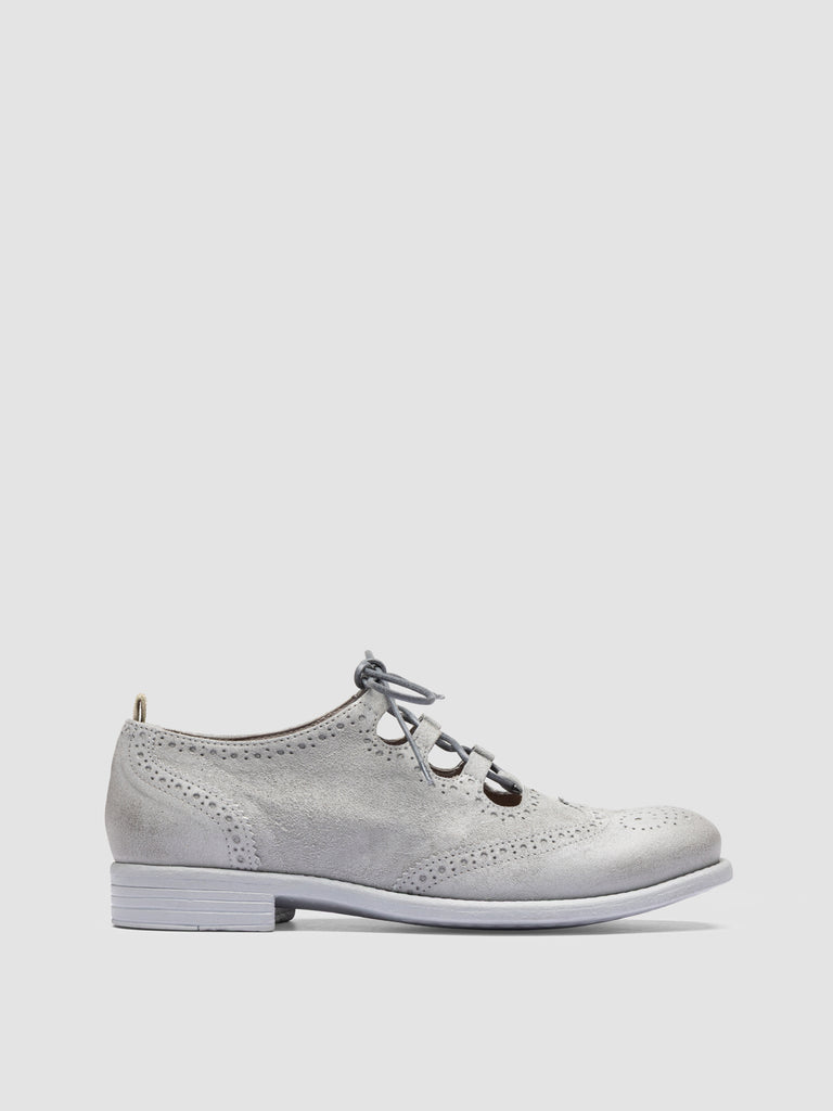 CALIXTE 079 - White Leather Oxford Shoes