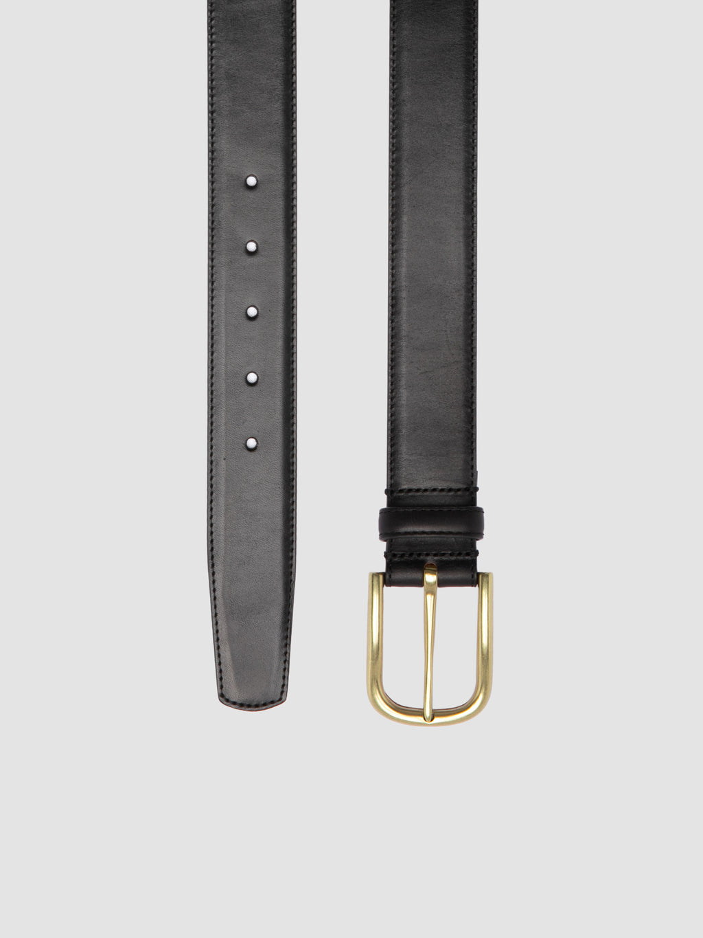 OC STRIP 04 - Black Leather belt - image 2,side view