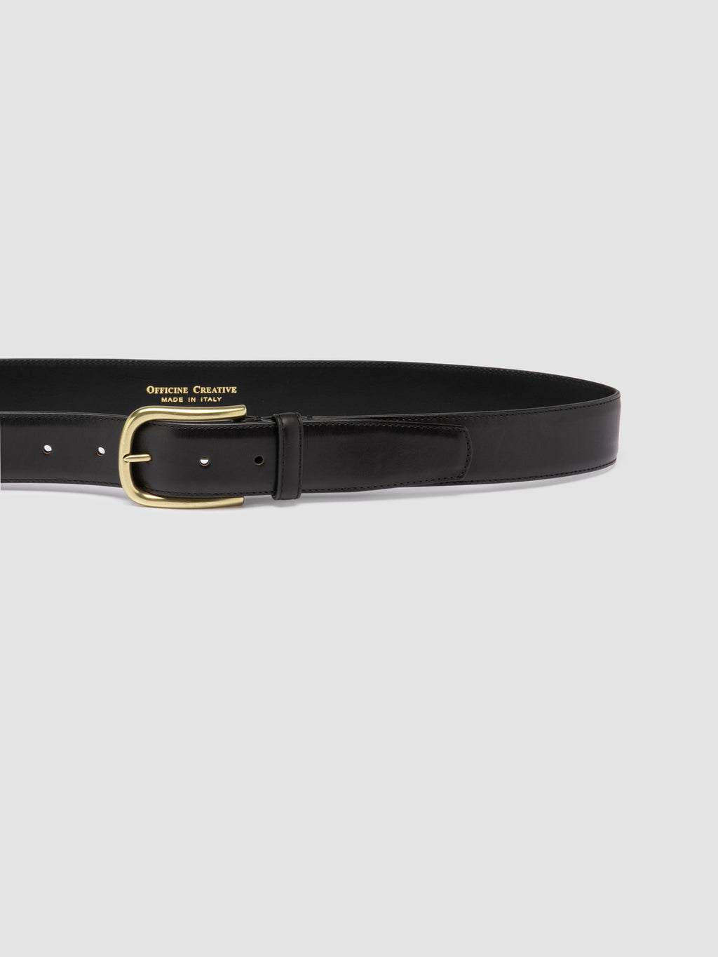 OC STRIP 04 - Black Leather belt - image 3,side view