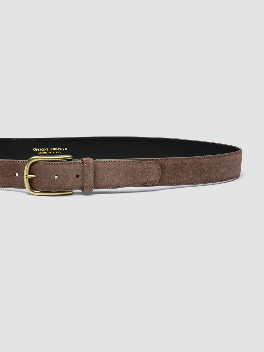 OC STRIP 04 - Beige Leather Belt - image 4,side view