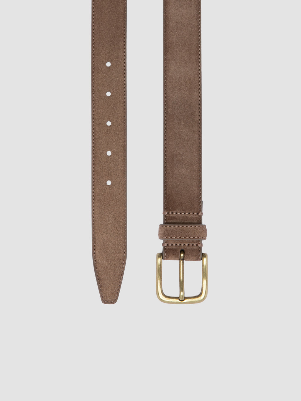 OC STRIP 05 - Beige Leather Belt - image 2,side view