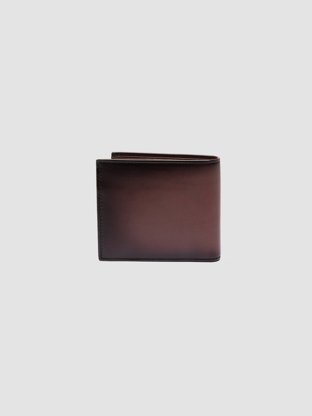 BOUDIN 02 - Burgundy Leather Bifold Wallet - image 2,side view