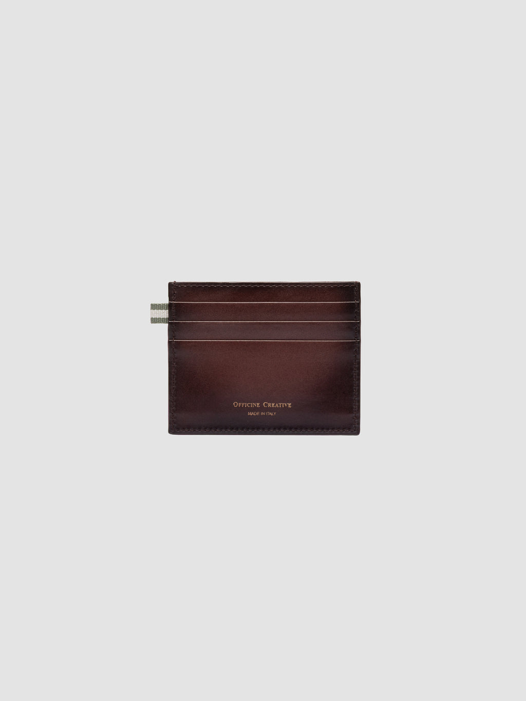 BOUDIN 22 - Burgundy Leather Card Holder - image 2,side view
