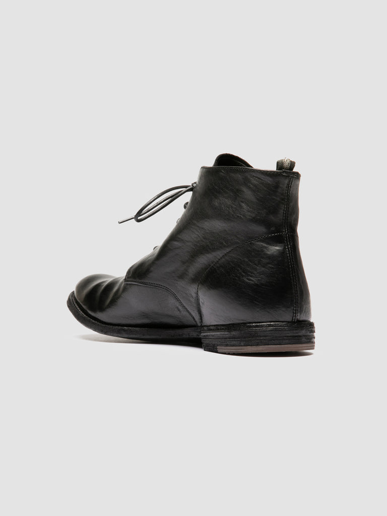 ARCHIVE 513 - Black Leather Lace-up Boots