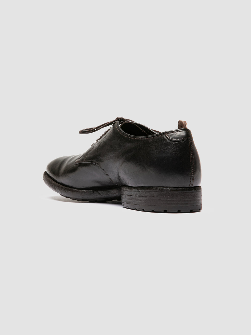PRINCE 606 - Brown Leather Derby Shoes