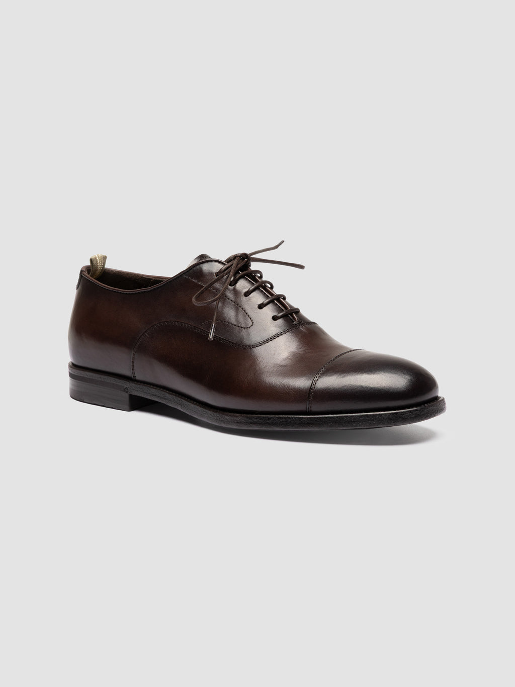 VANDERBILT CAOU 011 - Scarpe Oxford in Pelle Marrone - image 3,side view