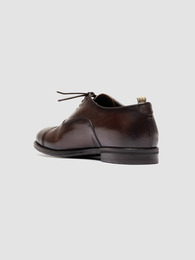 VANDERBILT CAOU 011 - Brown Leather Oxford Shoes