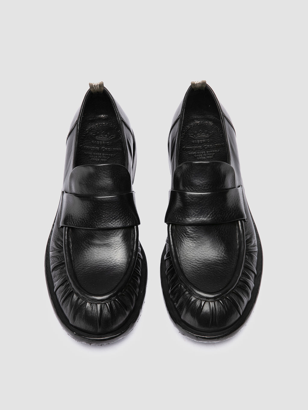 RUGGED 009 - Mocassini Penny in Pelle Nera