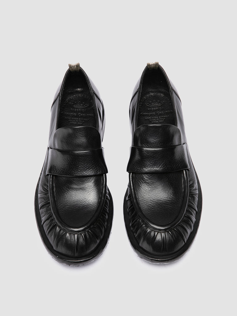 RUGGED 009 - Mocassini Penny in Pelle Nera