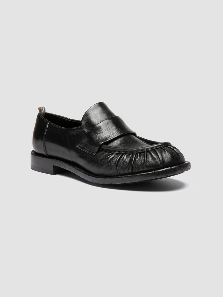 RUGGED 009 - Mocassini Penny in Pelle Nera