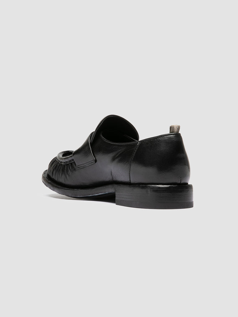 RUGGED 009 - Mocassini Penny in Pelle Nera