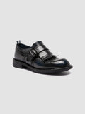 RUGGED 111 - Monk Strap in Pelle Nera