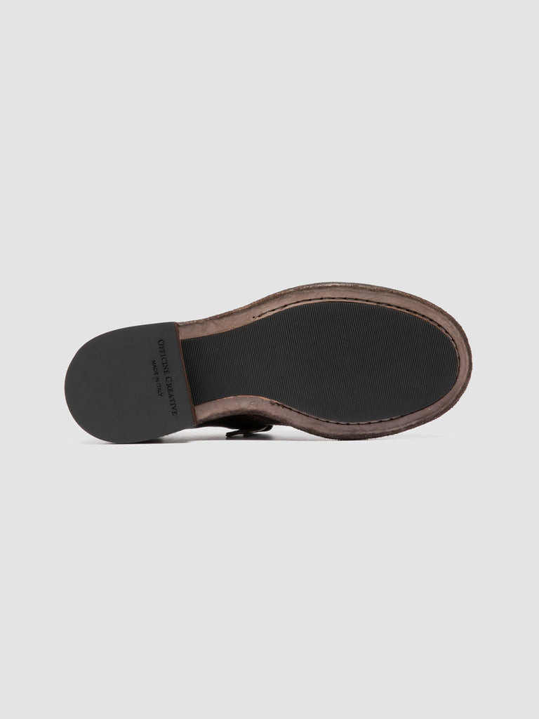 RUGGED 112 - Monk Strap in Pelle Marrone