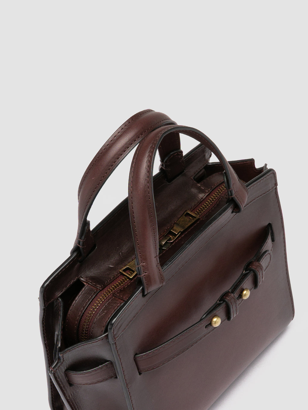 SADDLE 009 - Borsa a Mano in Pelle Marrone