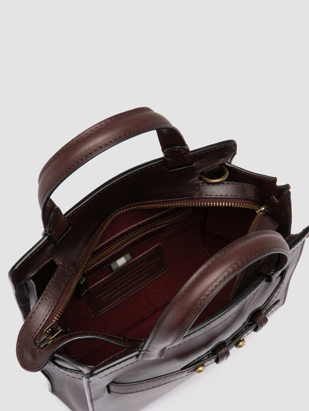 SADDLE 009 - Borsa a Mano in Pelle Marrone