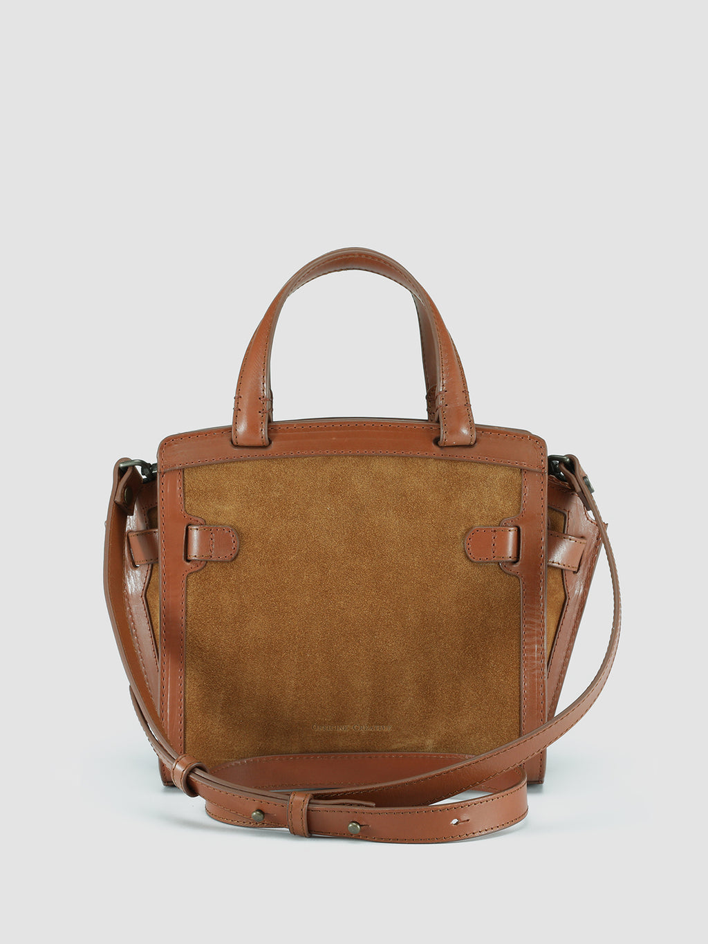 SADDLE 009 - Brown Leather Top Handle Bag  Officine Creative - 4