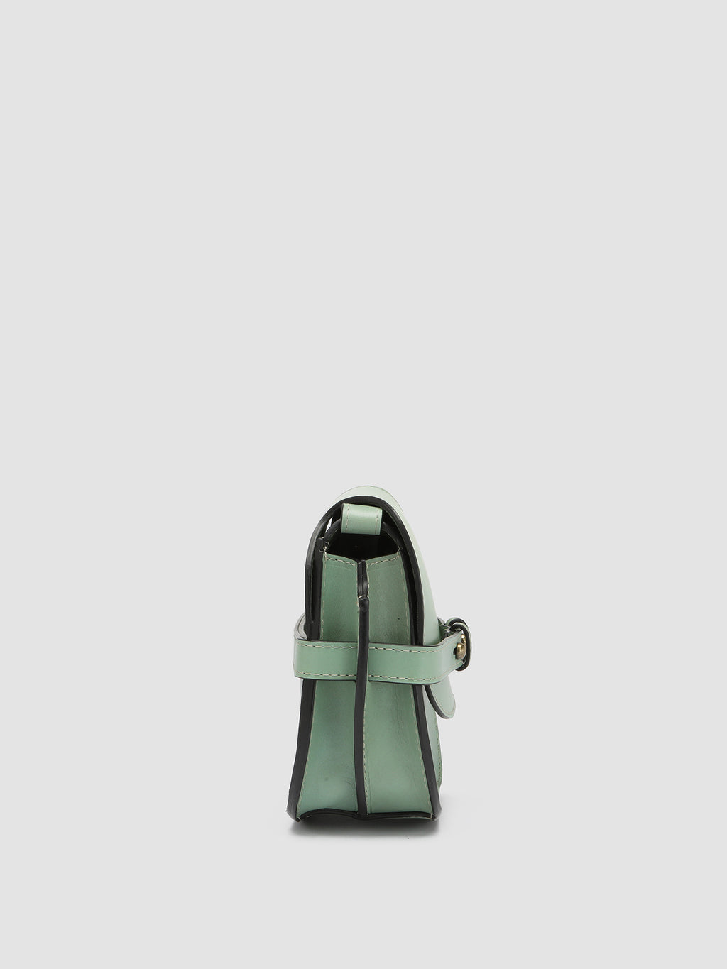 SADDLE 010 - Green Leather Crossbody Bag