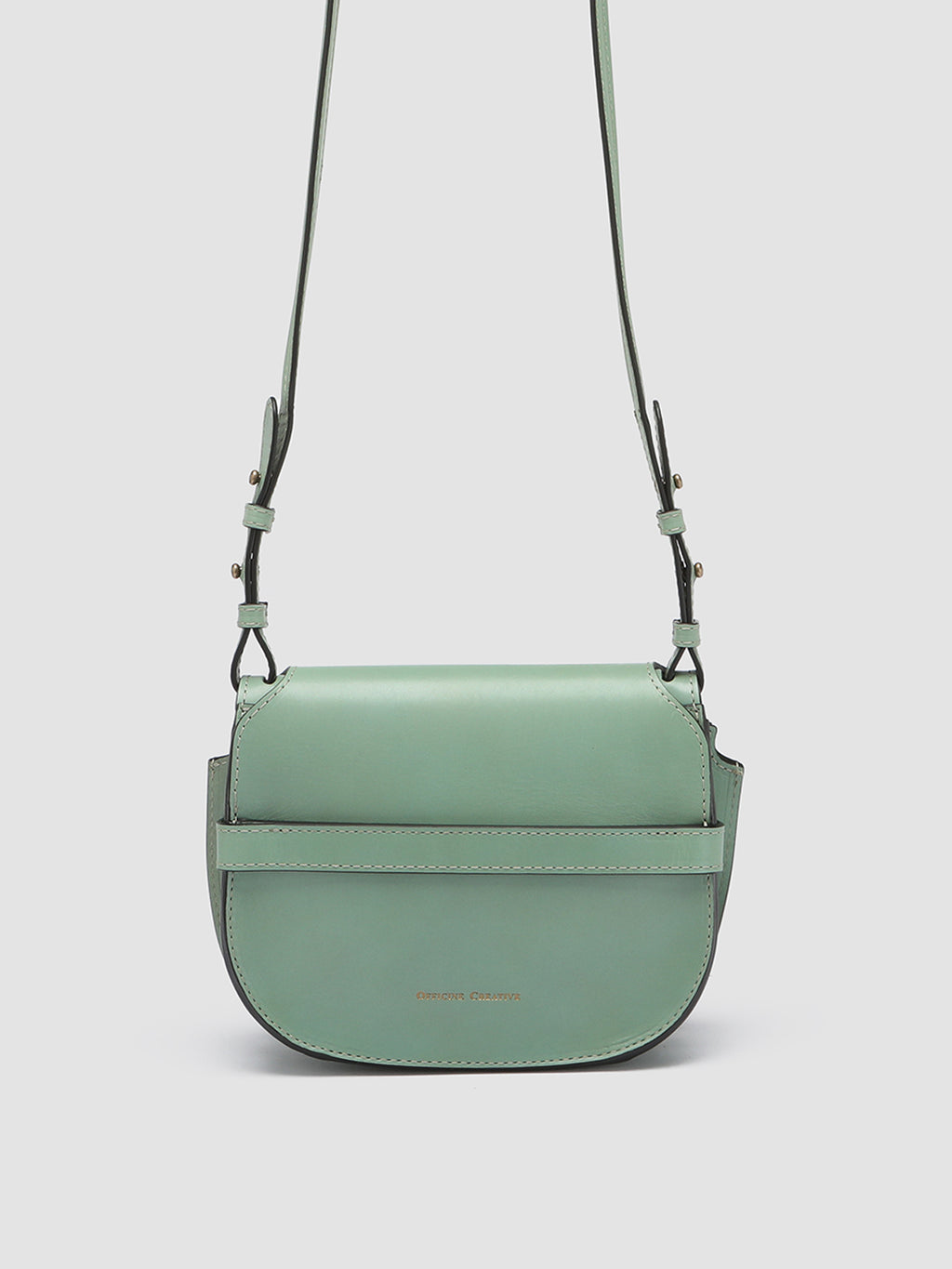 SADDLE 010 - Green Leather Crossbody Bag