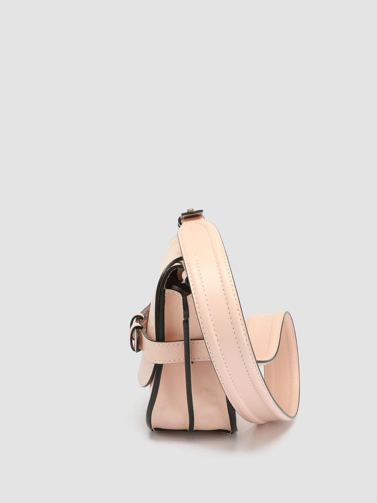 SADDLE 010 - Borsa Crossbody in Pelle Rosa
