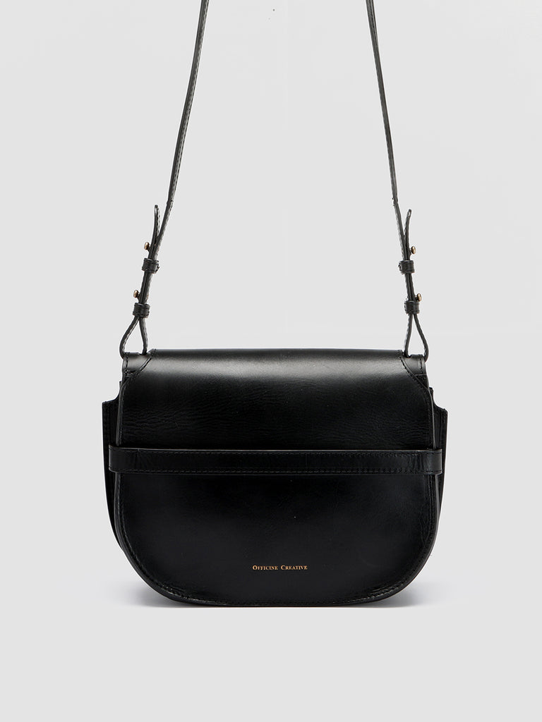 SADDLE 011 - Black Leather Crossbody Bag  Officine Creative - 1