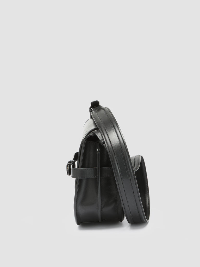 SADDLE 011 - Black Leather Crossbody Bag  Officine Creative - 5