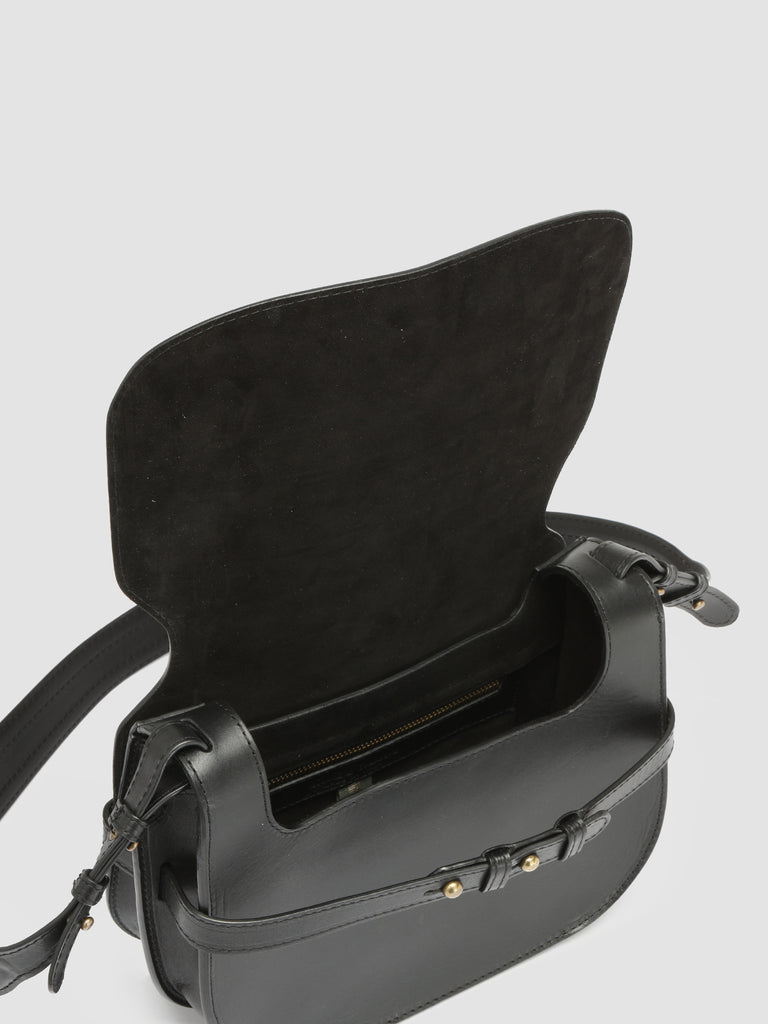 SADDLE 011 - Black Leather Crossbody Bag  Officine Creative - 2