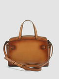 SADDLE 01 - Brown Leather Shoulder Bag