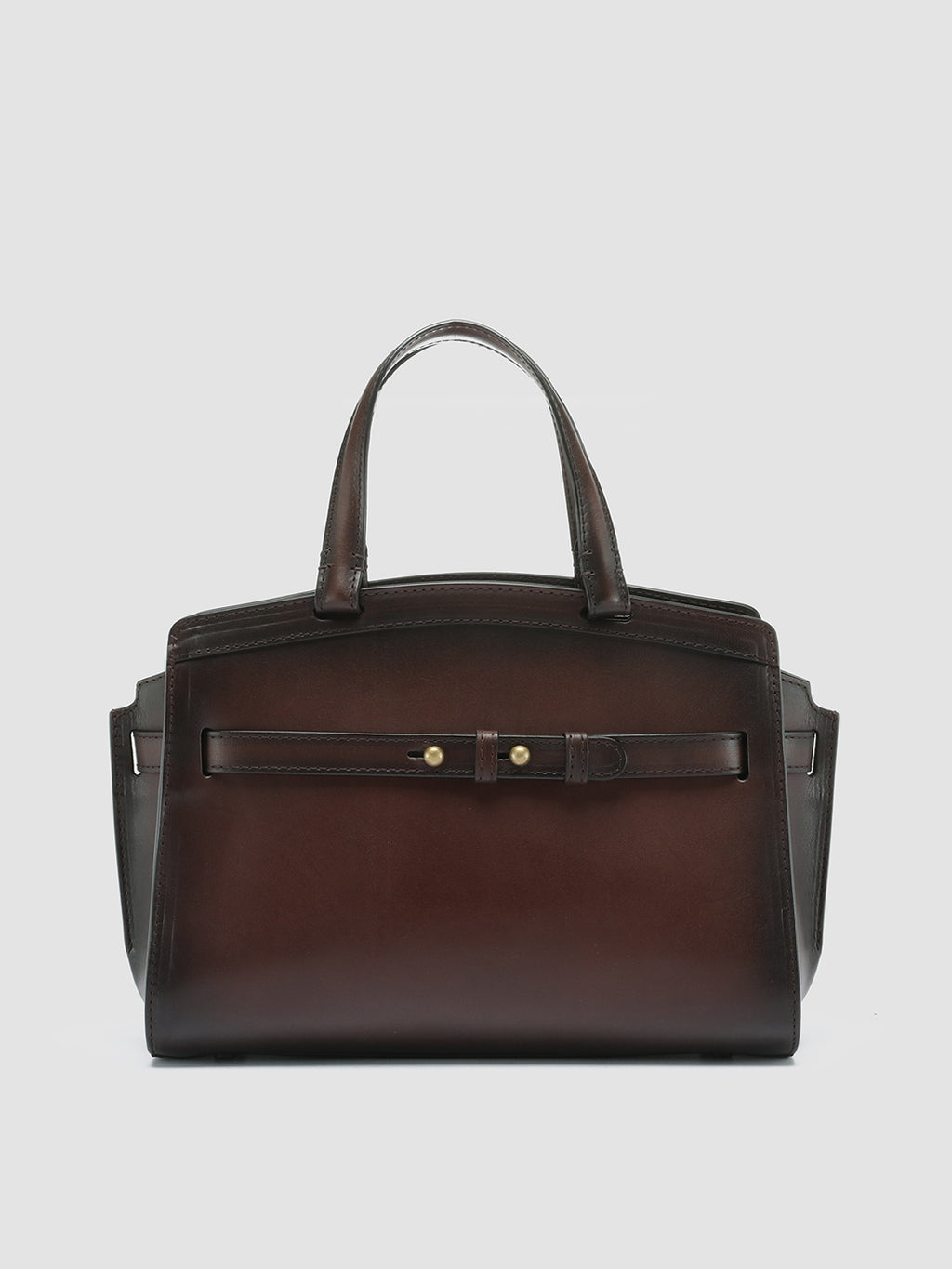 SADDLE 01 - Brown Leather Shoulder Bag