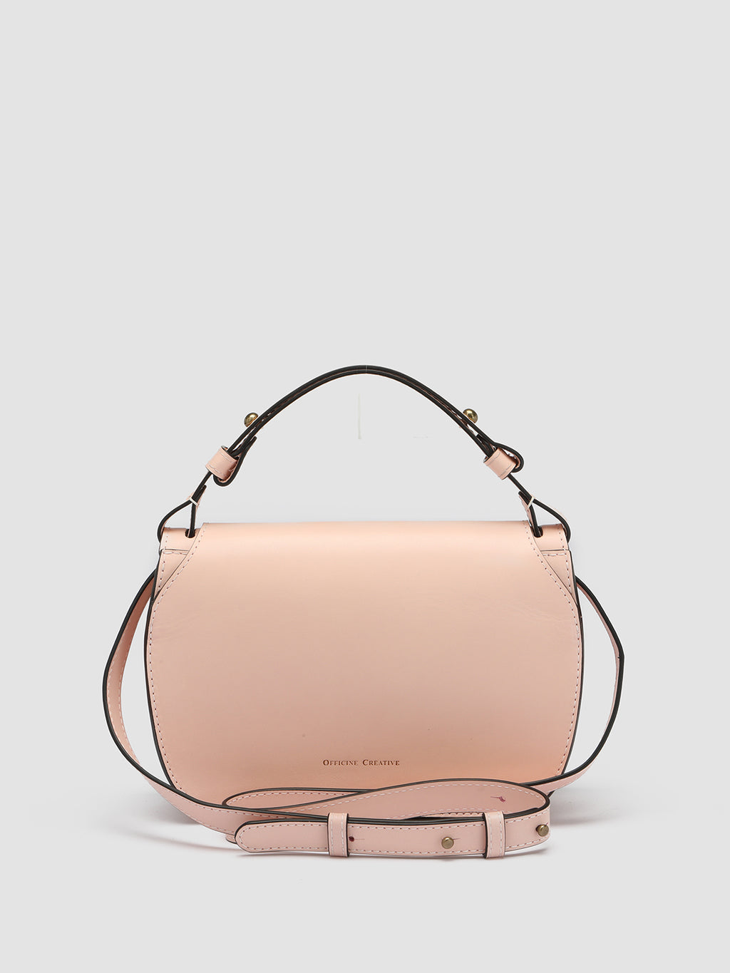 SADDLE 06 - Rose Leather Handle Bag