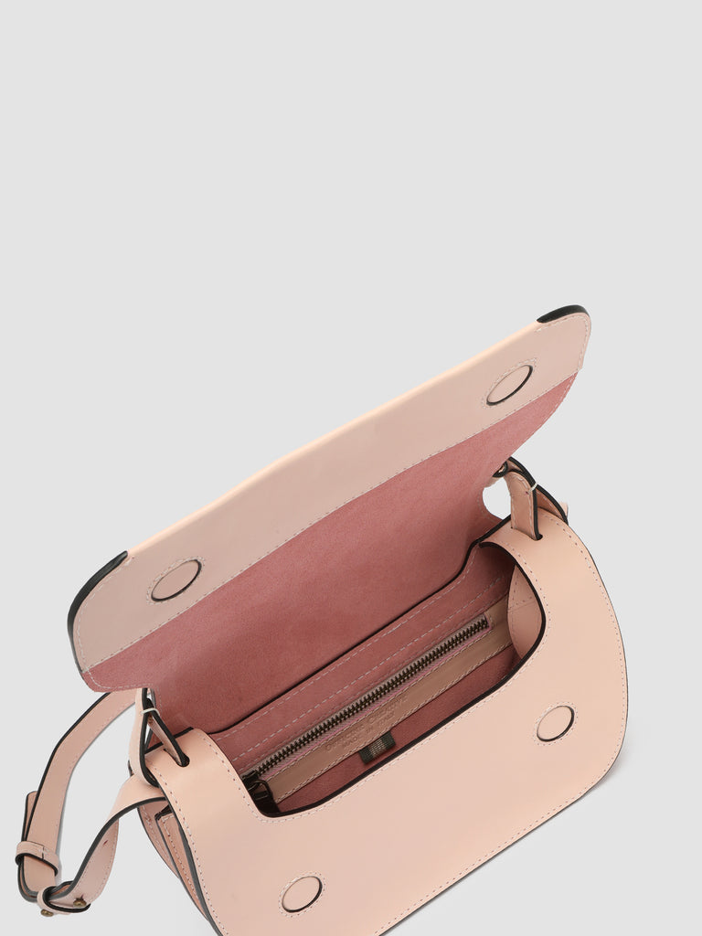 SADDLE 06 - Borsa con Manico in Pelle Rosa