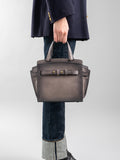 SADDLE 009 - Borsa a mano in Pelle Nera