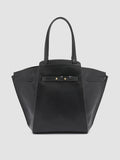 SADDLE 02 - Black Leather Shoulder Bag