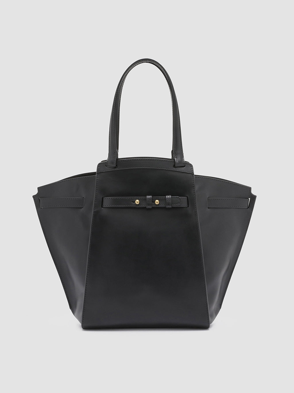 SADDLE 02 - Black Leather Hand Bag