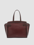 SADDLE 03 - Burgundy Leather Handle Bag