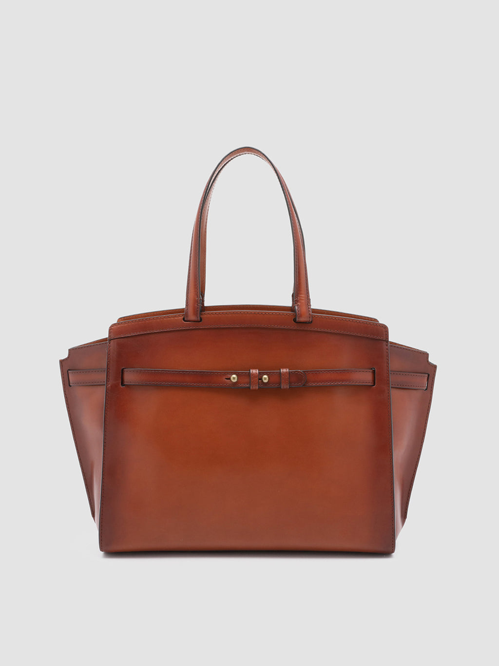 SADDLE 03 - Brown Leather Handle Bag