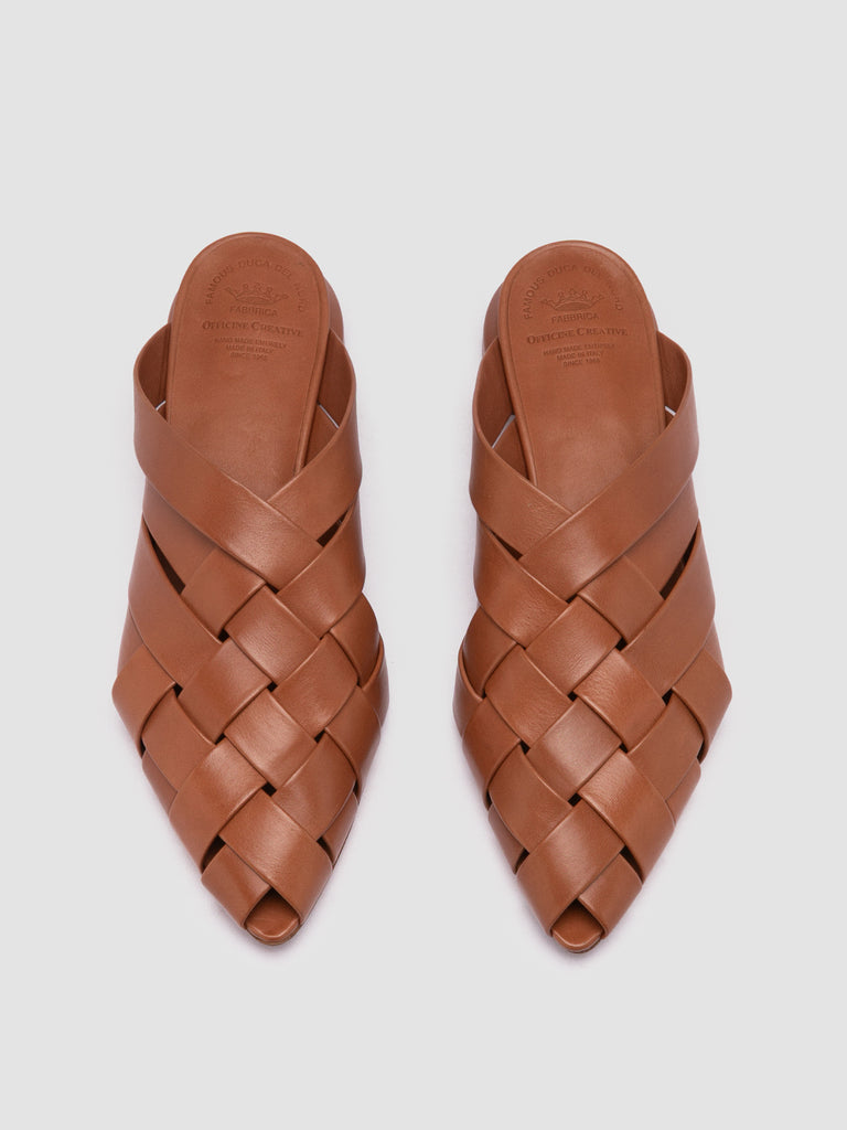 SAGE 105 - Brown Leather Mule Sandals Women Officine Creative - 2