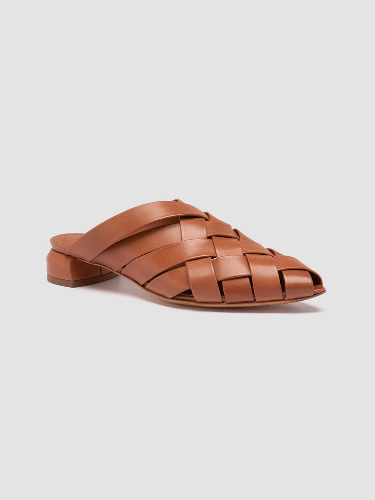 SAGE 105 - Brown Leather Mule Sandals Women Officine Creative - 3