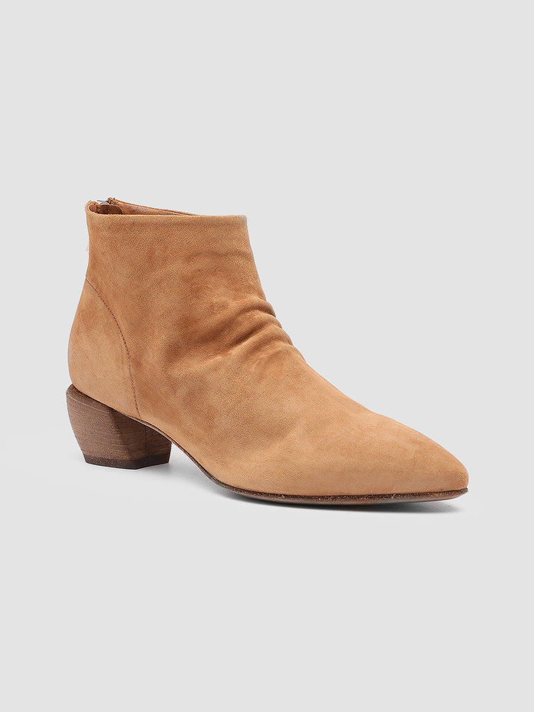SALLY 001 - Brown Suede Booties