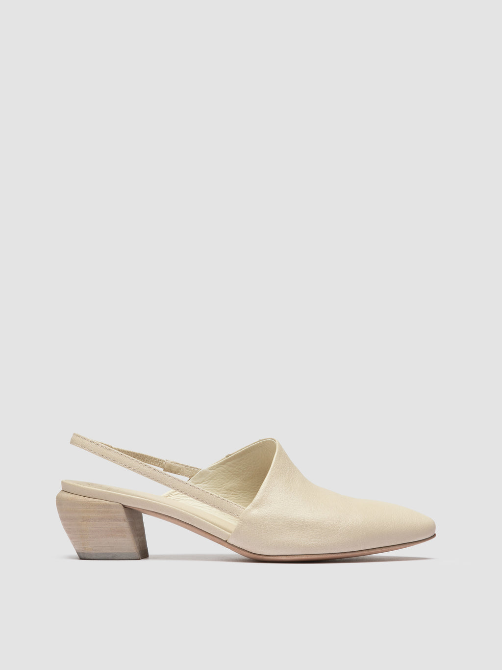 SALLY 029 - Sandali Slingback in Pelle Bianca