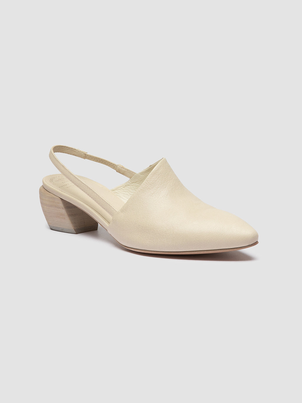 SALLY 029 - Sandali Slingback in Pelle Bianca