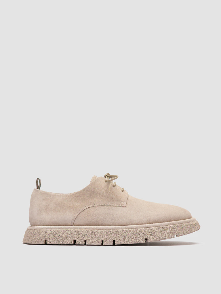 SATURNINE 001 - Beige Suede Derby Shoes