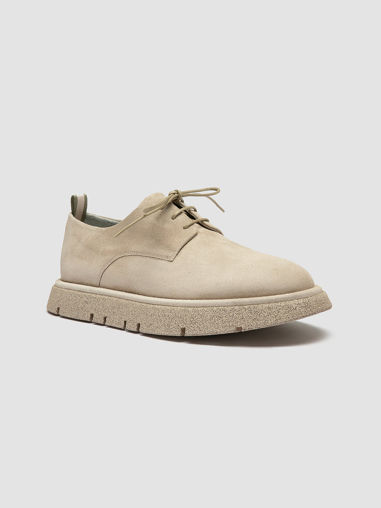 SATURNINE 001 - Derby in Pelle Scamosciata Beige